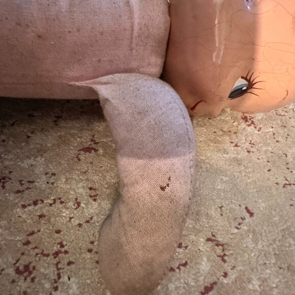 3-Faced Very Old Baby Doll - Composition Head & Stuffed Body - Picture 9 of 10